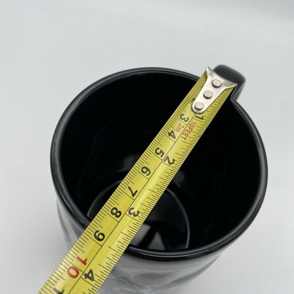 New Elvis Presley Coffee Mug Raised Motorcycle Wings The King 2016 Black Handle - Picture 14 of 16